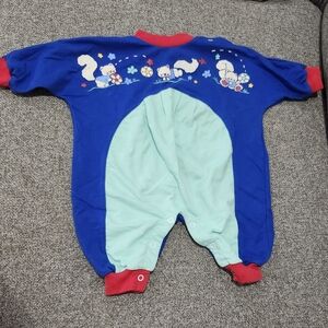 Vintage Bright Starts Colorblock Bubble Romper